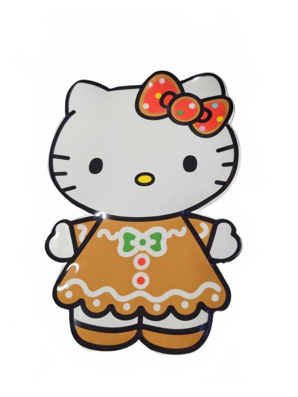 Hello Kitty Gingerbread Ceramic Trinket Tray – Sanrio Silver Buffalo – Open Box